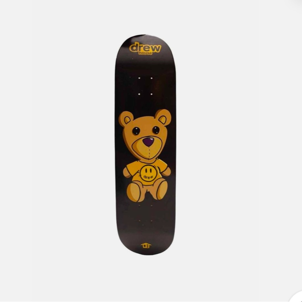 Drew House Black and Yellow Teddy Bear Skateboard Deck